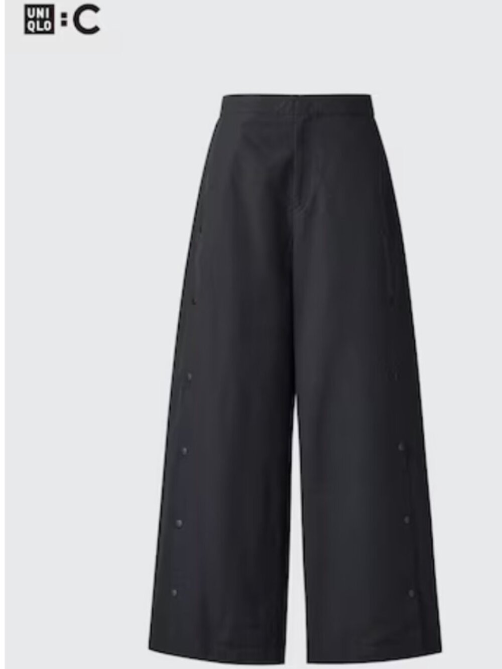Uniqlo C Side Snap Black Pants Size 10